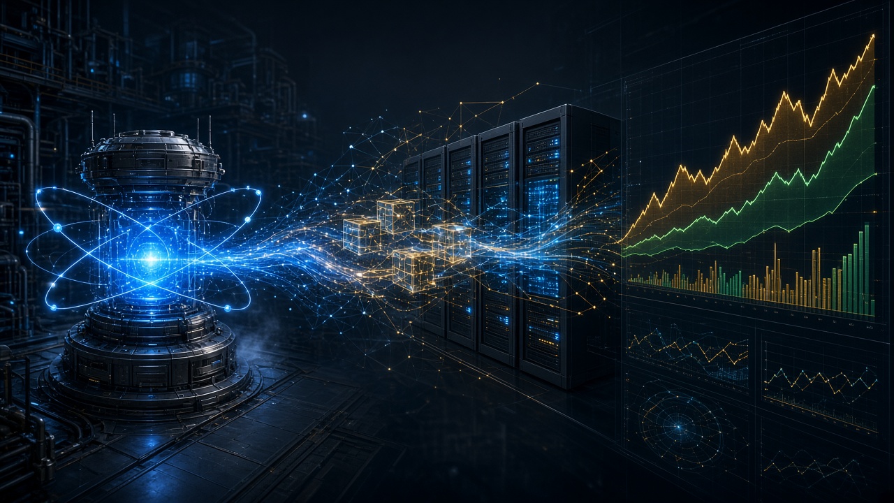 QuarkSpread — Nuclear Reactor Core, Compute Racks, and Market Spreads
